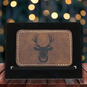 Buck Head Hunting Laser Engraved Patch Leatherette Patch
