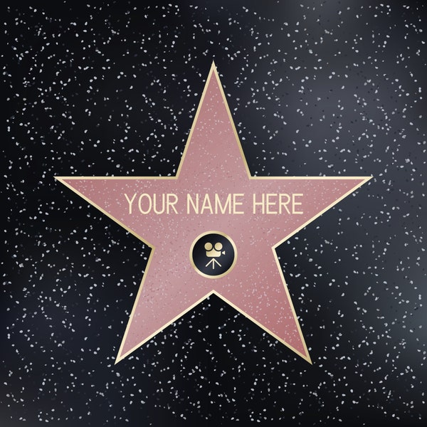 Custom Hollywood Walk of Fame Star