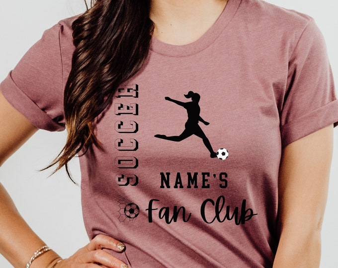 Personalized Soccer T shirt for Soccer Mother, Soccer Apparel for Fan, Soccer Era Mama Shirt, Custom Soccer Shirt for Her