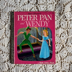 1969-G  Walt Disney’s “Peter Pan and Wendy” VINTAGE Golden Book #D110