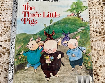 The Three Little Pigs A Little Golden Book 1973 Vintage