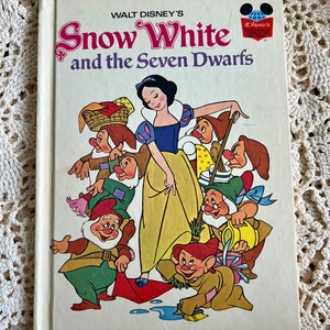 Vintage 1973 Walt Disney Snow White & The Seven Dwarfs By Random House
