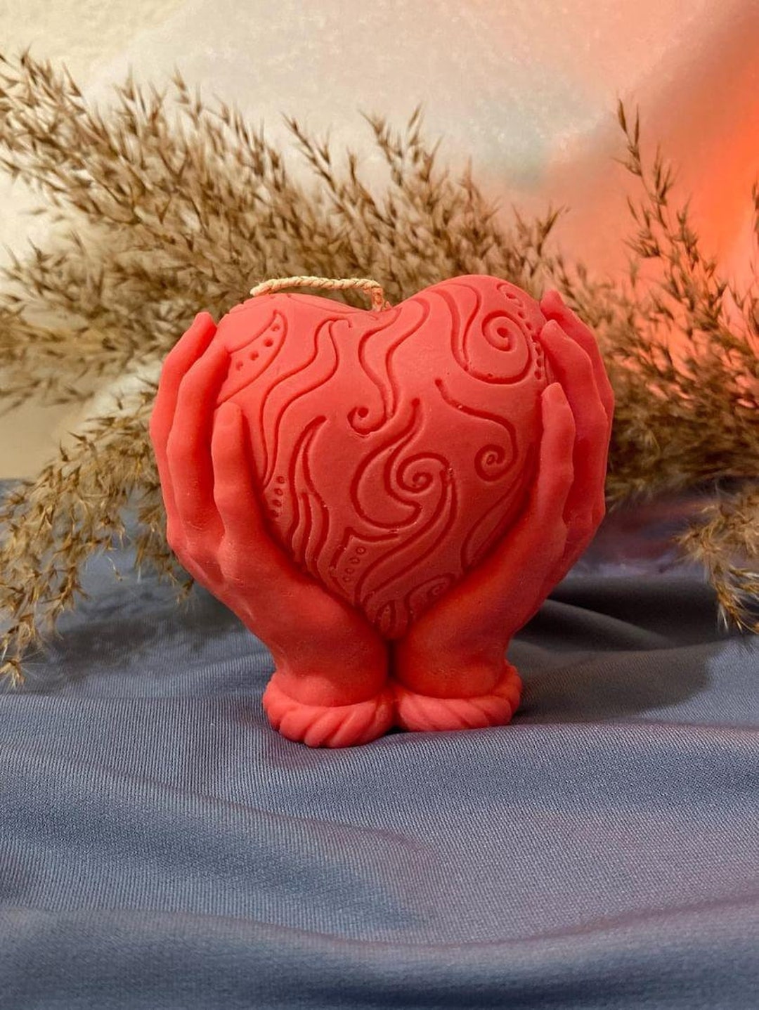 Hand Heart Candle, Handcrafted Soy Wax Candle, Gift for Home - Etsy