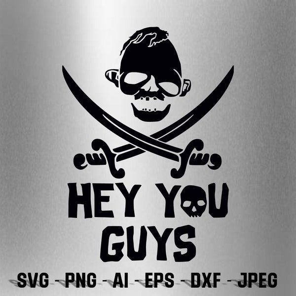 SVG - The Goonies - Hey You Guys - Digital Download - Cutting File