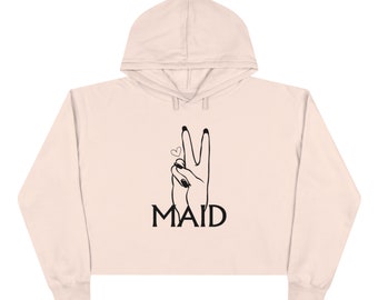 Sudadera corta con capucha MAID