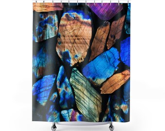 BLUE STONE Shower Curtain