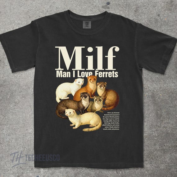 Man I Love Ferrets T-shirt, Meme Ferret Shirt, Vintage Style
