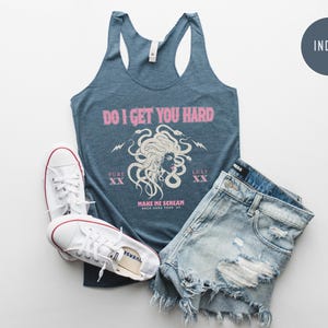 Medusa Tank, Inappropriate Shirts for Women, Offensive Shirts, Unhinged Shirt, Y2K Tank Top, Gen Z Meme, Embarrassing Prank, Funny Gag Gift image 5