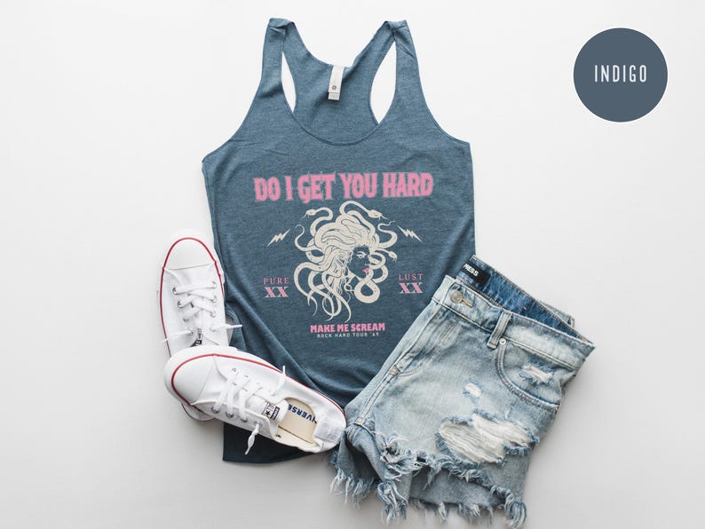 Medusa Tank, Inappropriate Shirts for Women, Offensive Shirts, Unhinged Shirt, Y2K Tank Top, Gen Z Meme, Embarrassing Prank, Funny Gag Gift image 5