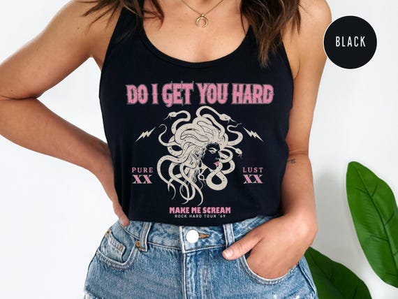 Medusa Tank, Inappropriate Shirts for Women, Offensive Shirts, Unhinged Shirt, Y2K Tank Top, Gen Z Meme, Embarrassing Prank, Funny Gag Gift
