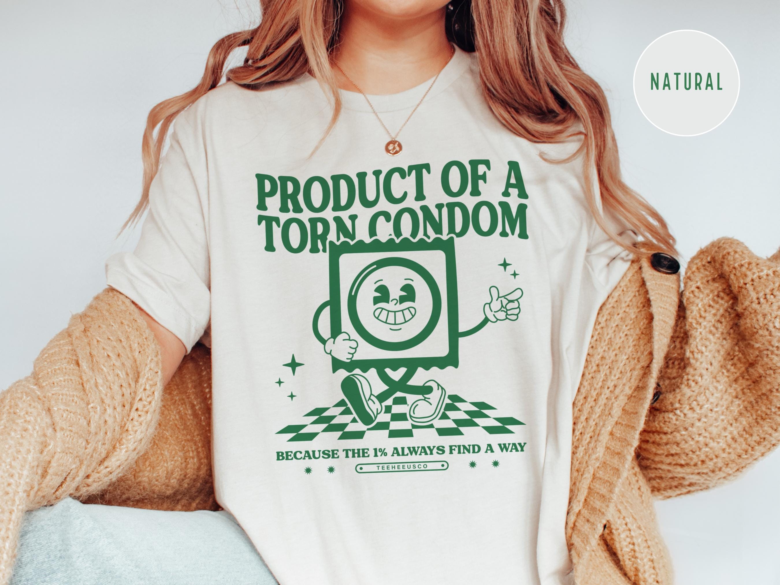 Torn Condom Funny Shirt, Inappropriate Shirts for Women, Adult Humor Gag Gifts, Girls Trip Funny TShirt Exchange, Naughty T-Shirt Roulette