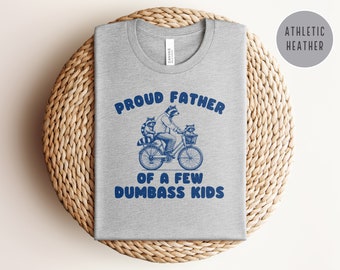 Funny Dad Shirt, Vintage Raccoon Funny Shirt, Funny Dad Gift Idea, Funny Father's Day Gag Gift, Funny Dad Tee-Shirt Funny Dad Birthday Shirt