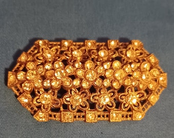 1940s Rhinestone Brooch