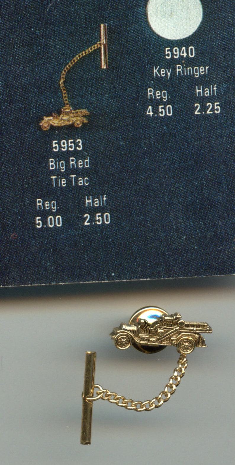 Sarah Coventry Big Red Tie Tack-C 1974