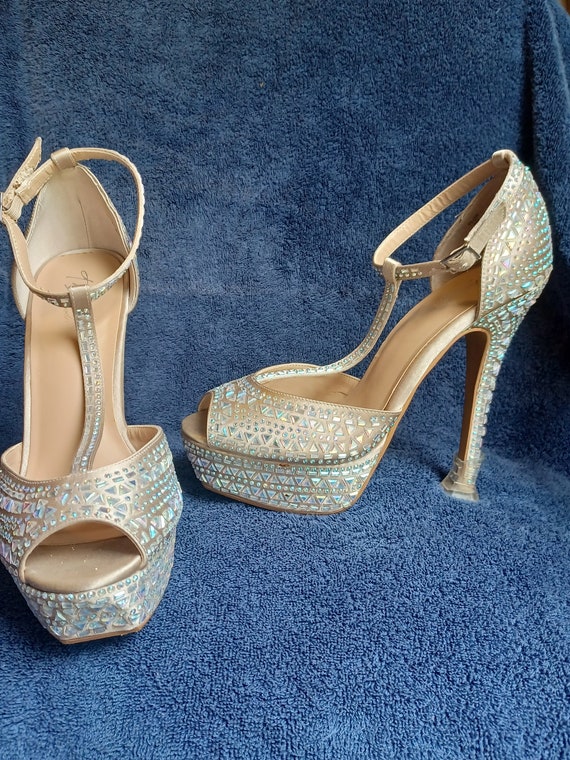 Aurora Borealis Rhinestone Shoes - image 2