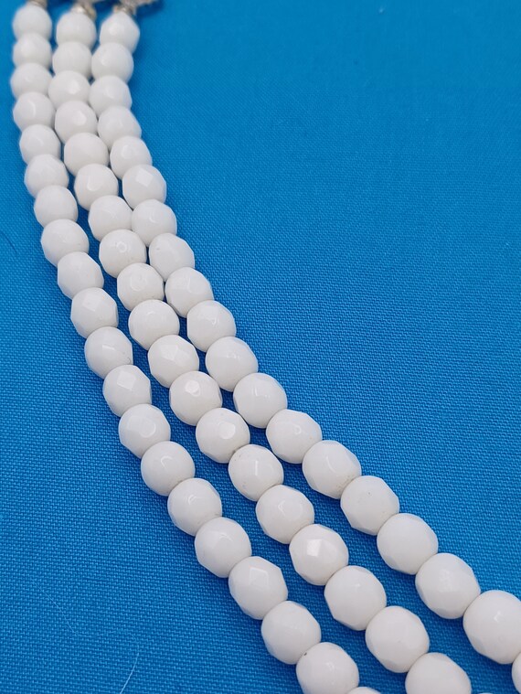 White Beads Signed Laguna - image 2