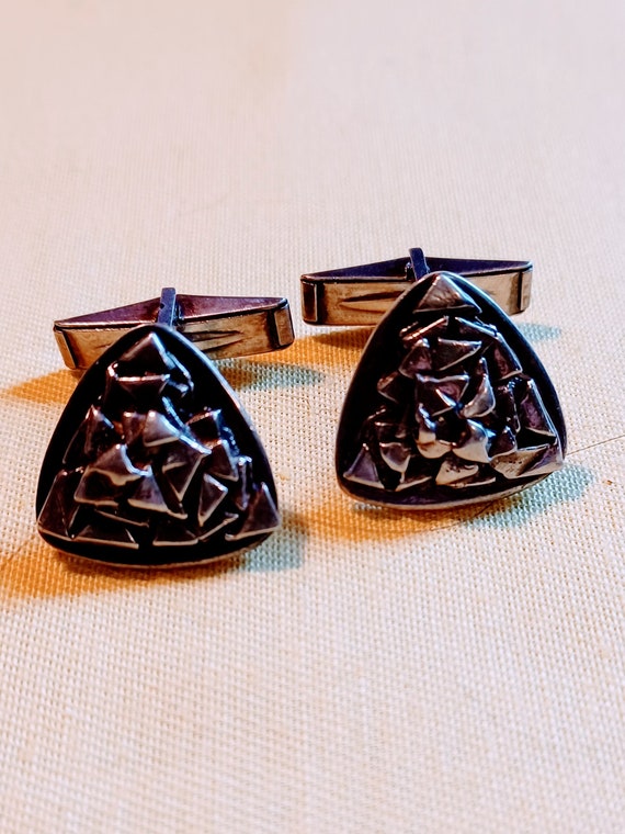 Stylized Foral Cufflinks-Sterling