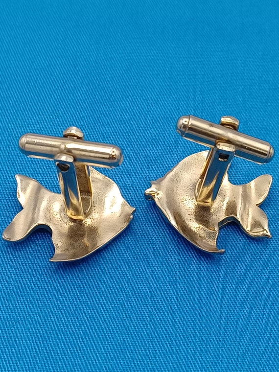 Fish Cufflinks with Mother-of-Pearl - image 3