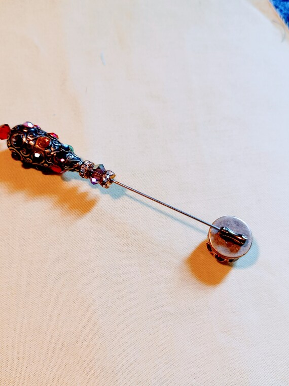 Jeweled Stick Pin- 1980s - image 4