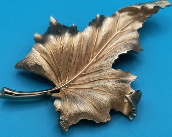 Trifari Leaf Brooch 1950s
