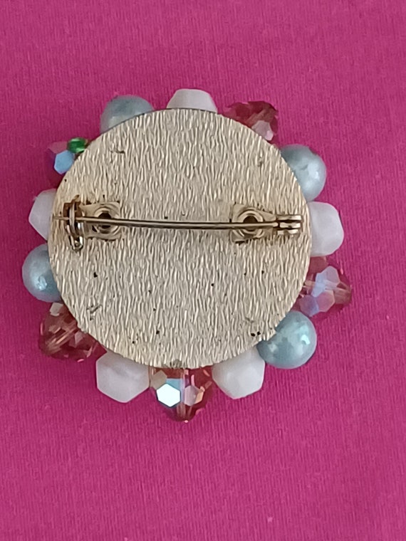 1950s Beaded Brooch - image 2