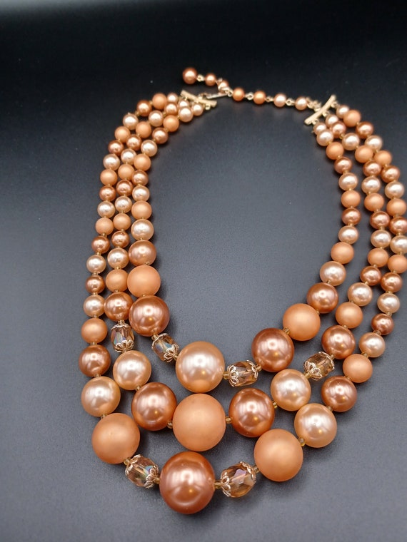 Faux Pearl Necklace 1950s