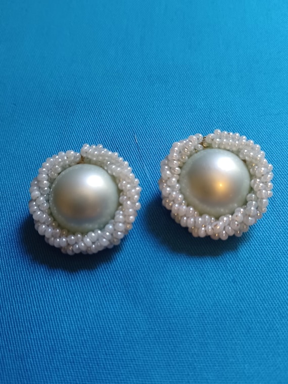 Faux Pearl Earrings