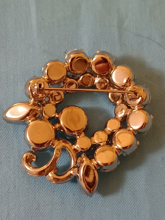 1950s Rhinestone Brooch - image 3