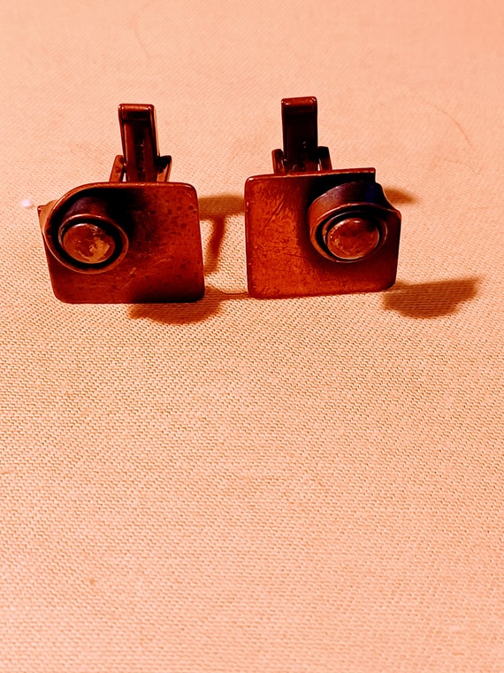 1950s Copper Cufflinks