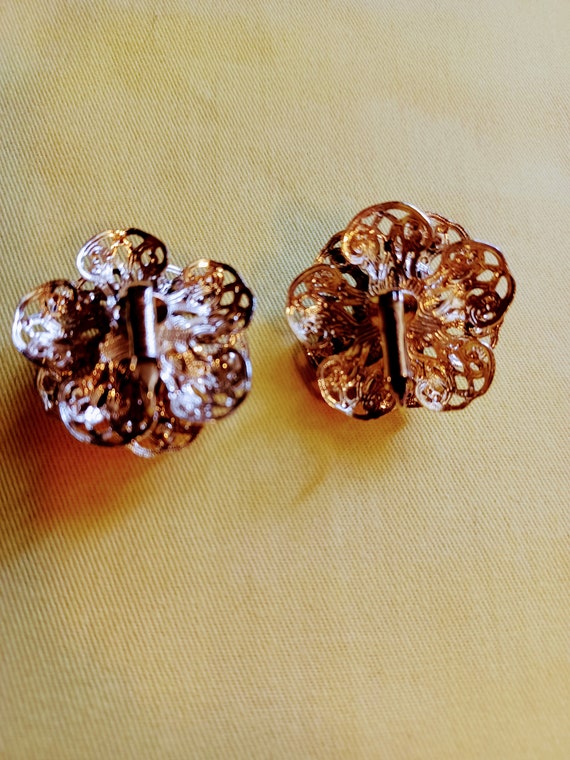 Sarah Coventry "Fashion Flower" Earrings  1961 - image 3