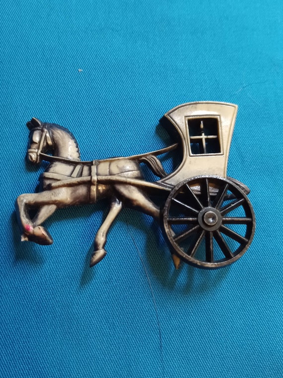 Trish McFerran Horse and Buggy Encaustic Art Ornament main image 1