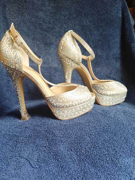 Aurora Borealis Rhinestone Shoes - image 1