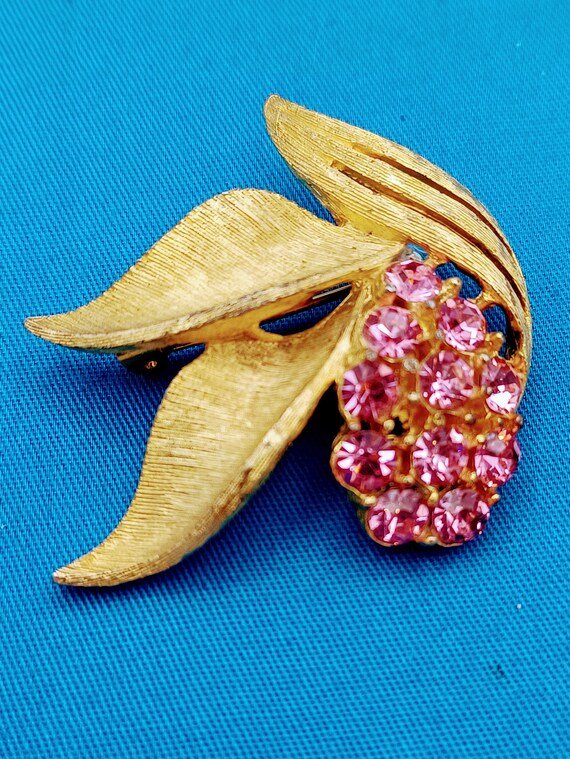 Pink Fruit Brooch - image 1