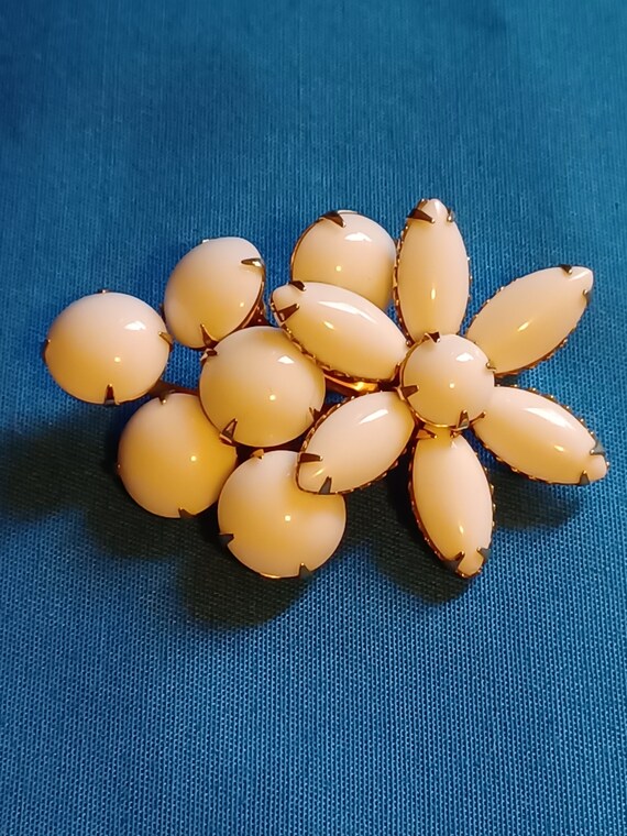 1950s Brooch with White Stones