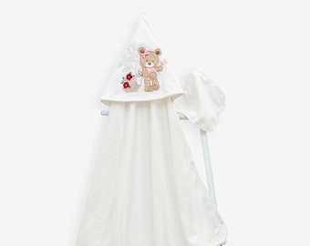 Baby & Kids Towel with Teddy Bear Embroidery