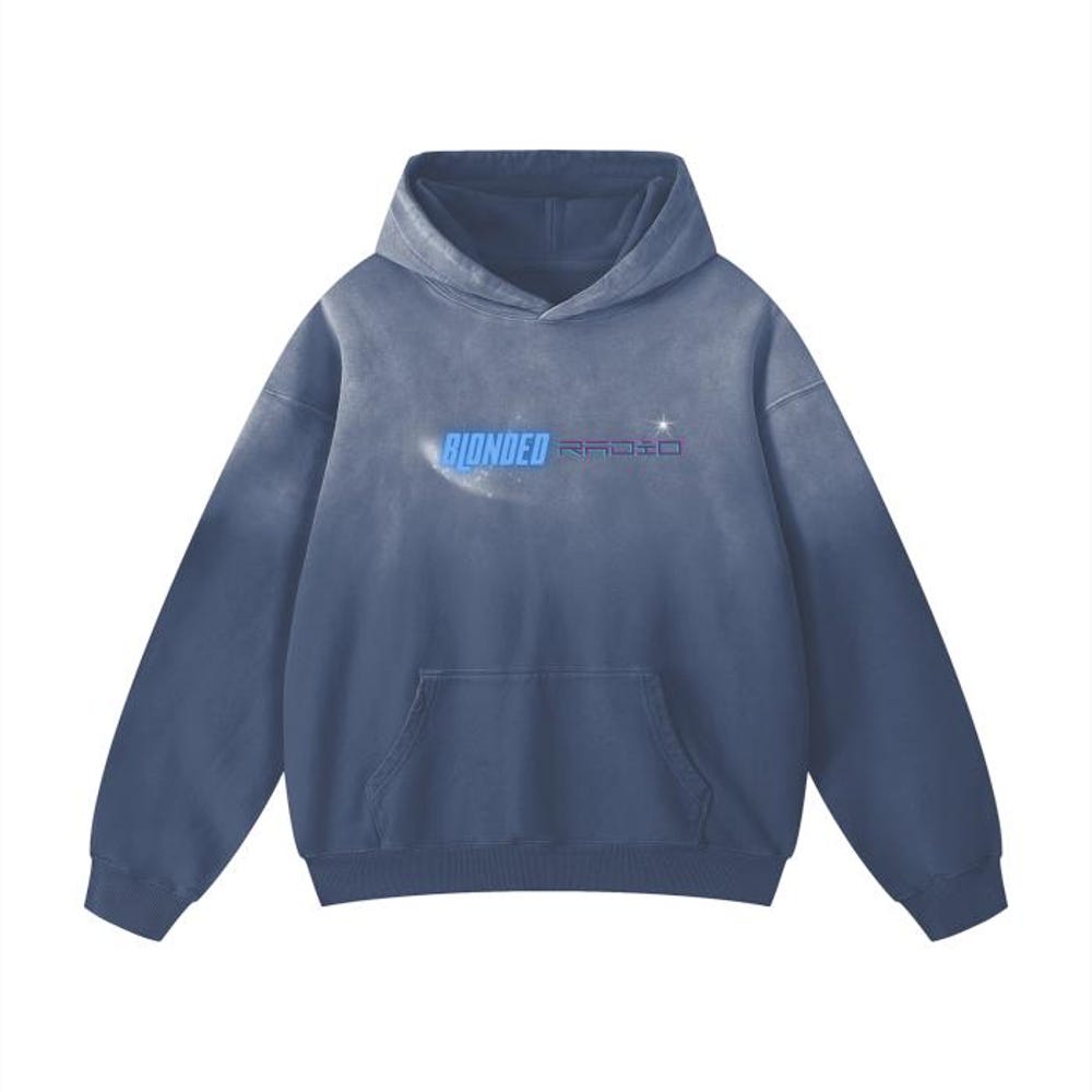Frank Ocean | Blonde Radio - Heavyweight Pure Cotton Hoodie New Hoodie
