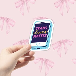 Trans Lives Matter Sticker | Pride Stickers | LGBTQ Stickers | Queer Stickers | Trans Sticker | Pride Month