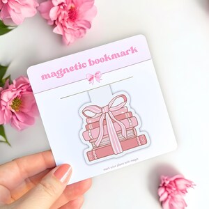 Coquette Books Magnetic Bookmark - Cute Bookish Gift for Readers, Book Lover Accessories, Literary Gifts, Reading Bookmark - Girly Bookmark