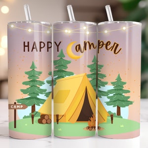 Outdoor Camping Tumbler - Outdoor Adventure Tumbler - Insulated Camping Travel Cup - Gift for Hikers and Campers | Gift for Camping Lover