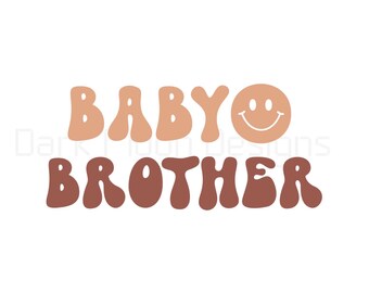 Baby Schwester, Baby Bruder Boho Bundle Neue Baby Ankündigung SVG PNG Bundle Sublimation