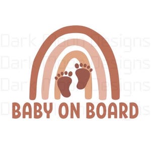 Design de camisa de maternidade Baby on Board, chá de bebê Boho, tema Boho, anúncio de novo bebê, novo bebê PNG SVG