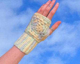 Small Adult Crochet Fingerless Gloves