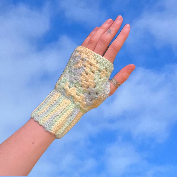 Small Adult Crochet Fingerless Gloves