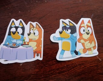 Blue Mom and Dad Pair