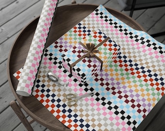 Swifty Gift Wrapping Paper: Eras Plaid Pattern for Fan Gifts