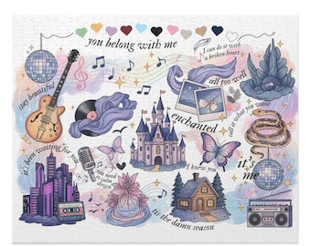 Swifty Era Icon Puzzle: Taylor Album Art (120/252/500-Piece)