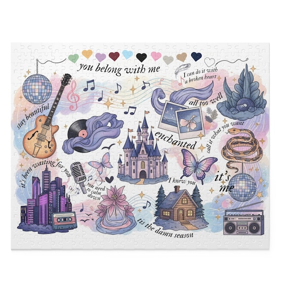 Swifty Era Icon Puzzle: Taylor Album Art (120/252/500-Piece)