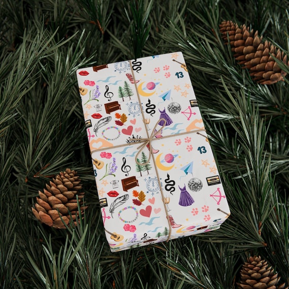 Swifty Eras Gift Wrapping Paper: Taylor Birthday Christmas Present