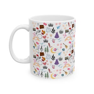 Swifty Eras Ceramic Mug: Taylor Gift, Coffee Cup - 11oz/15oz image 7