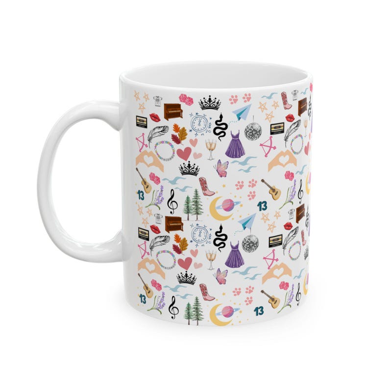 Swifty Eras Ceramic Mug: Taylor Gift, Coffee Cup - 11oz/15oz image 7